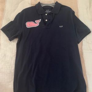 Vineyard Vines Polo Navy Xs NWOT Free Pink Sticker
